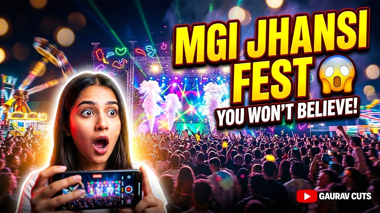 MGI Jhansi College Fete 😱 | Crazy Fest Vlog 🔥 | Full Masti at MGI Jhansi | Gaurav Cuts