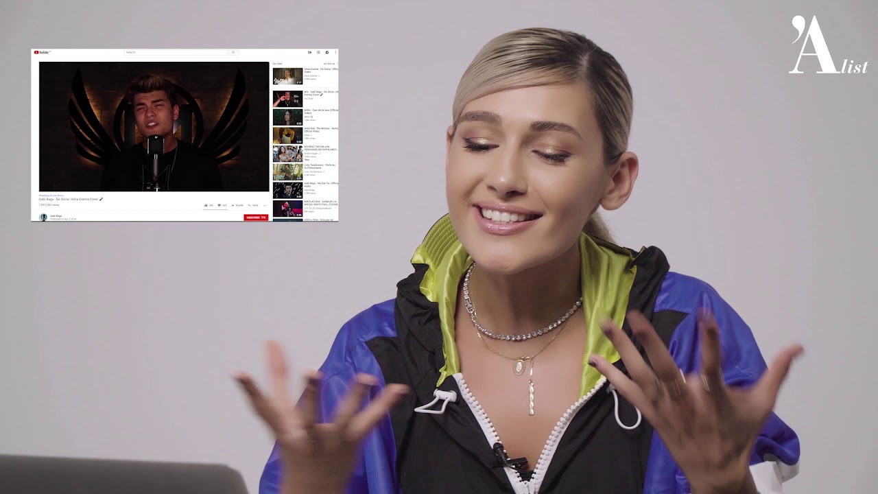 Alina Eremia reacts to fan covers