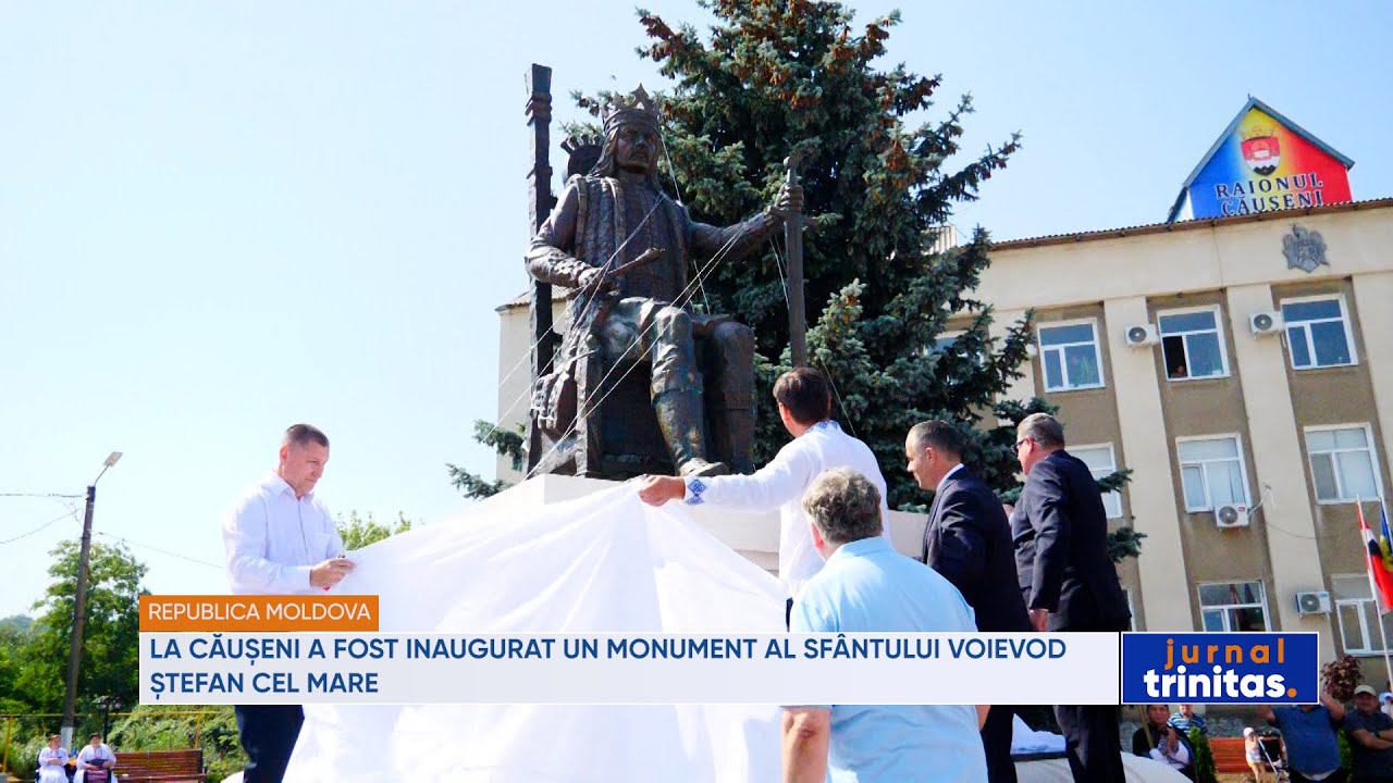 La Căușeni, Republica Moldova, a fost inaugurat un monument al Sfântului Voievod Ștefan cel Mare