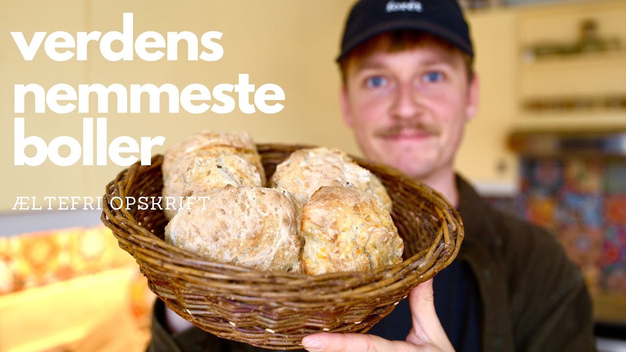 VERDENS BEDSTE BOLLER – Hurtig, nem og æltefri opskrift