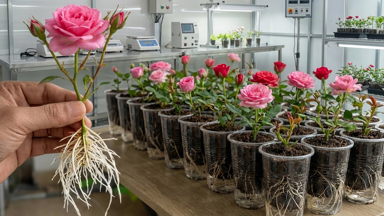 How scientists breed roses.