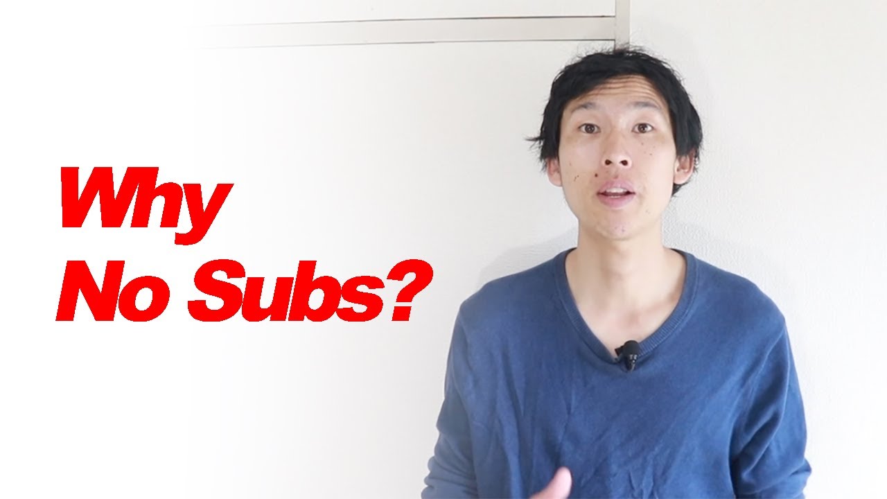 Why I don't put English subs (ENG CC)