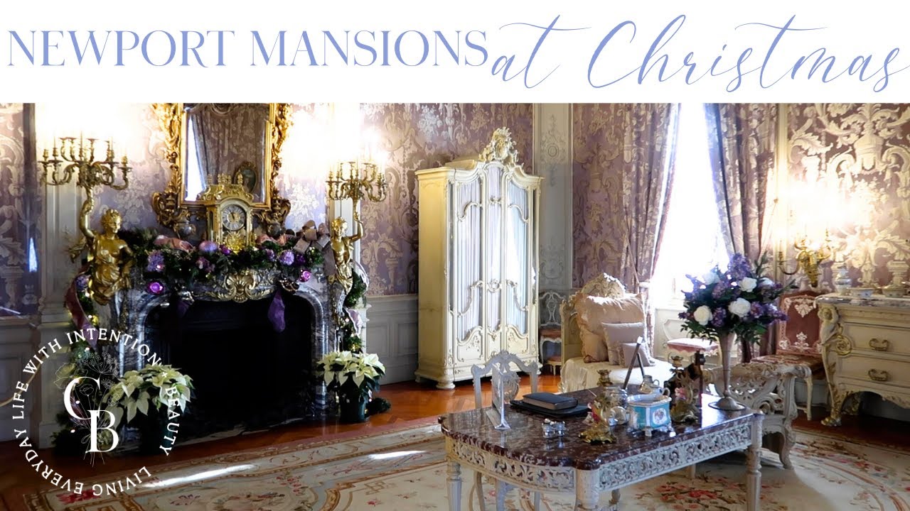 Newport Rhode Island at Christmas // The Marble House, Chateau-Sur-Mer, KJP, Chowder, + Groundswell