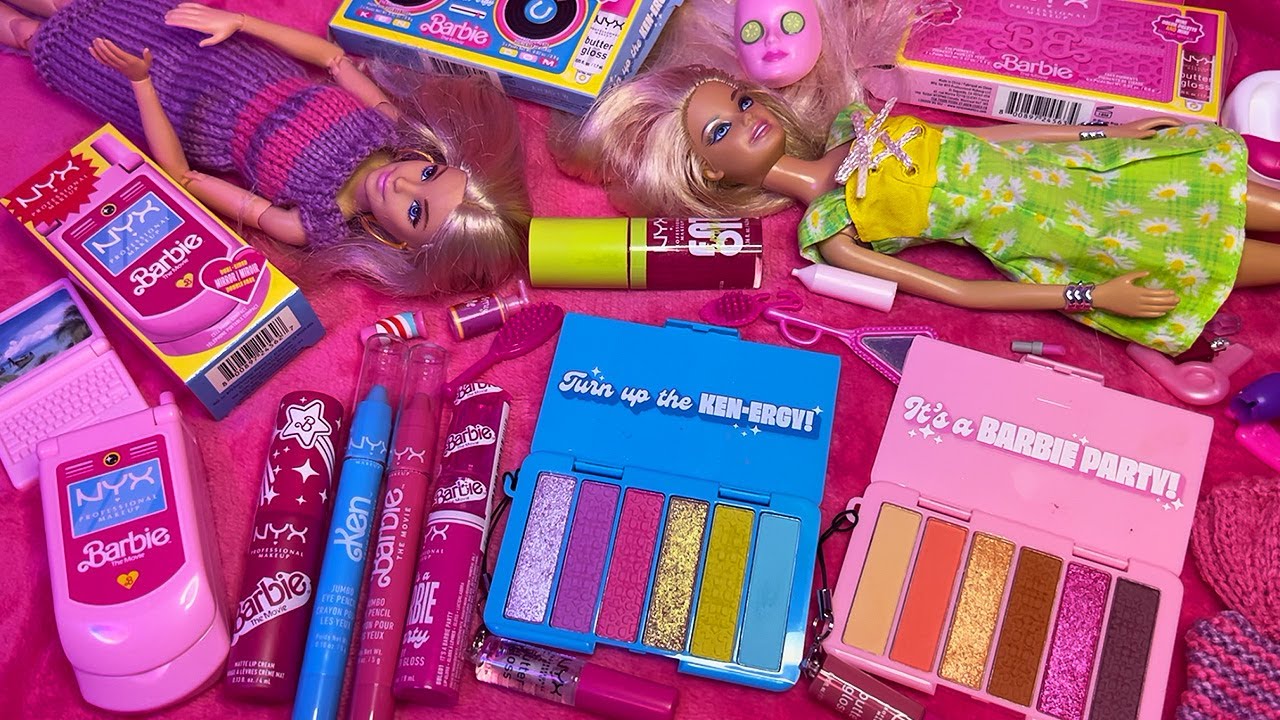 ASMR Barbie Makeup Haul (NYX New Barbie Collection)