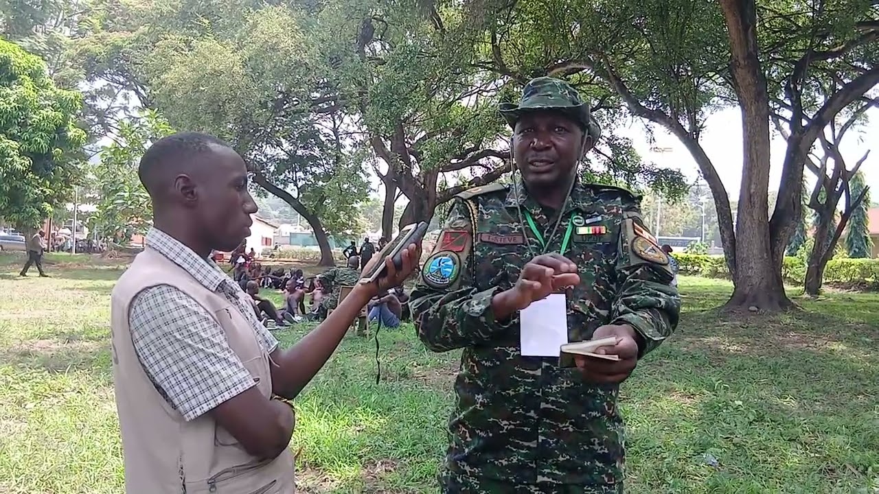 Public Information Officer for Mountain Division and Operation Shujaa on UPDF RECRUITMENT EXERCISE