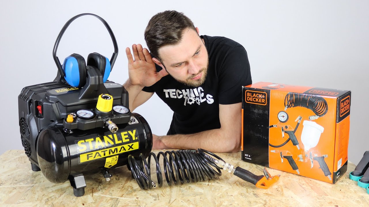 Compresor Silentios Fara Ulei | Profesional |1CP 8bar 105l/min Stanley Fatmax - DST 101/8/6