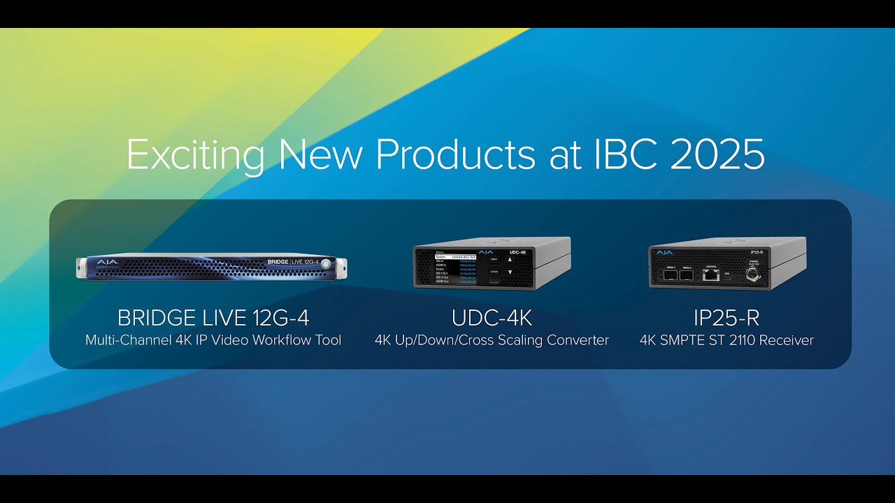 AJA Introduces New Conversion and IP Video Solutions at IBC 2025
