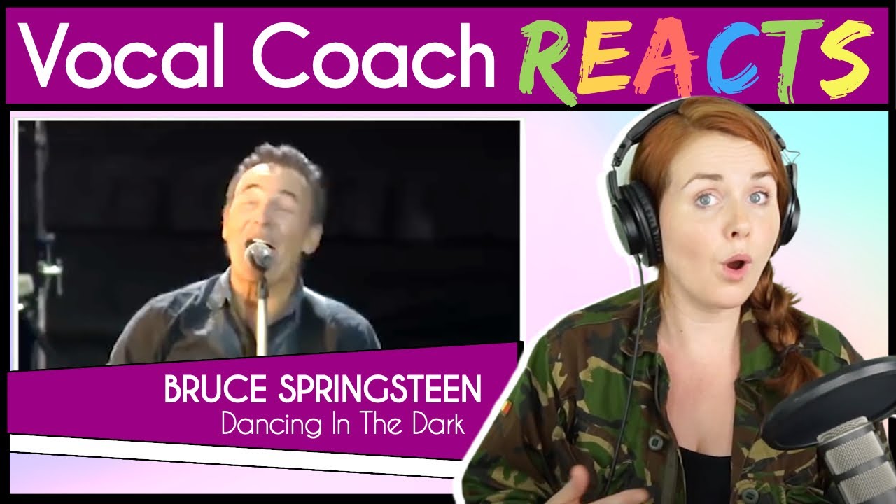 Vocal Coach reacts to Bruce Springsteen - Dancing In The Dark (Live)