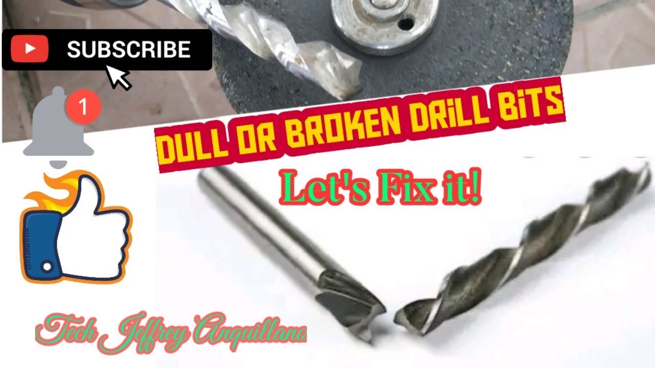 HOW TO FIX DULL OR BROKEN METAL DRILL BIT