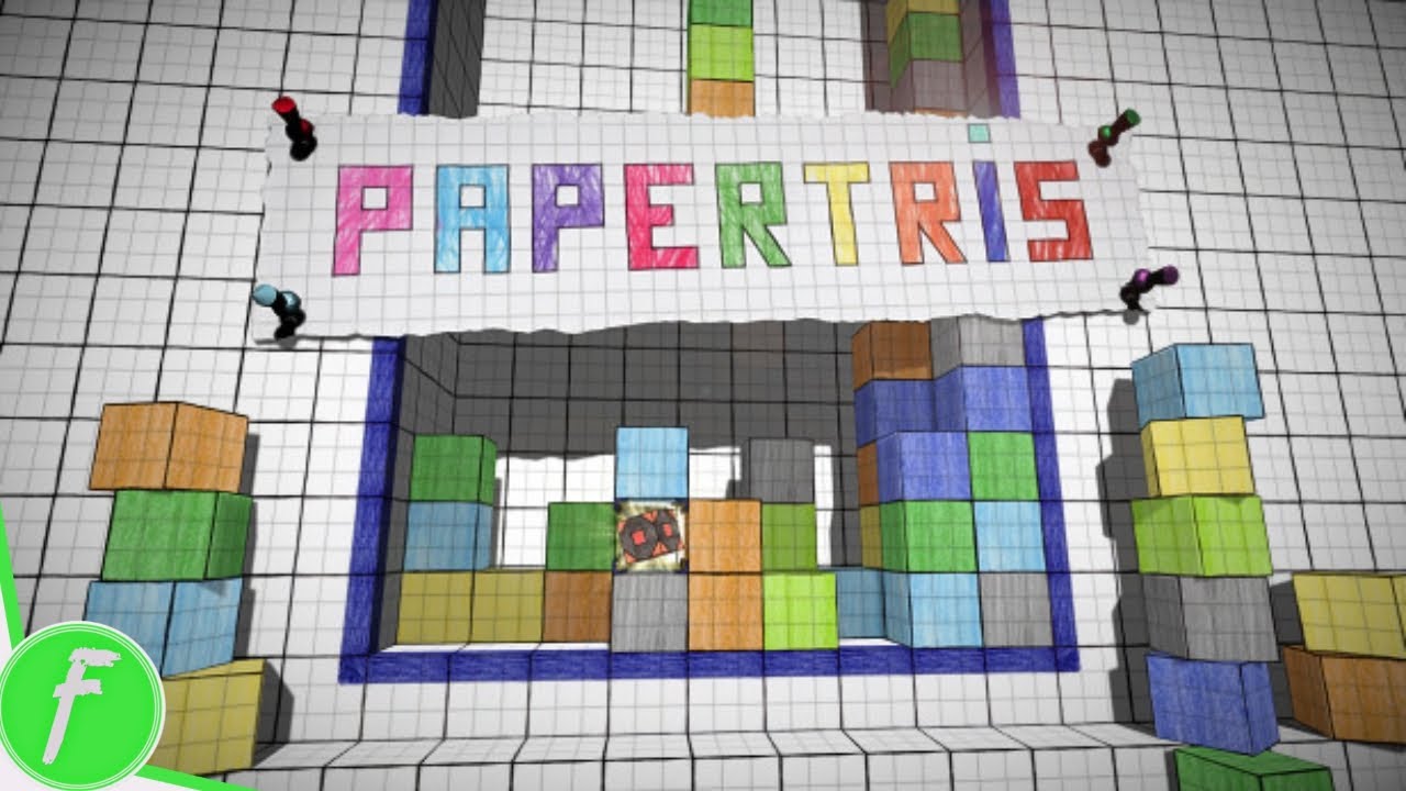 Papertris Gameplay HD (PC) | NO COMMENTARY