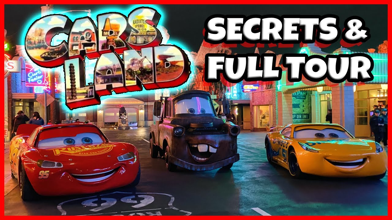 DCA | CARS LAND | Secrets & Full Tour| Read & Ride!