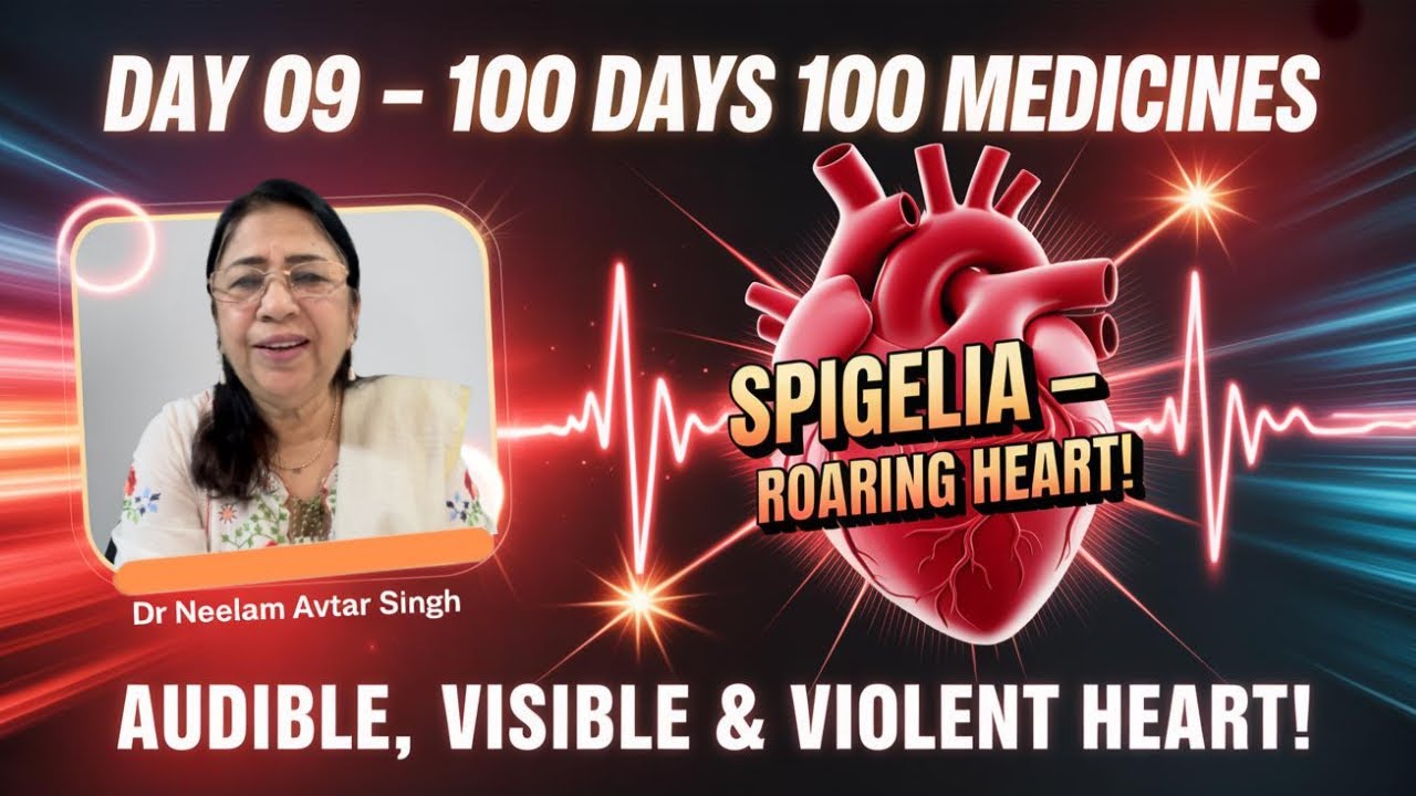 SPIGELIA ANTH | ROARING HEART | 100 DAYS 100 MEDICINES | DAY 08 | DR NEELAM AVTAR SINGH | Video 286