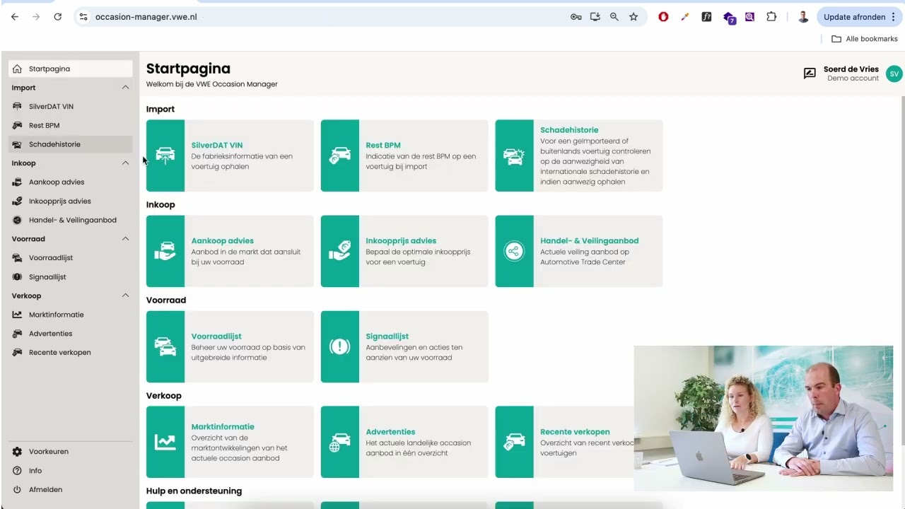 Webinar Occasion Manager van VWE