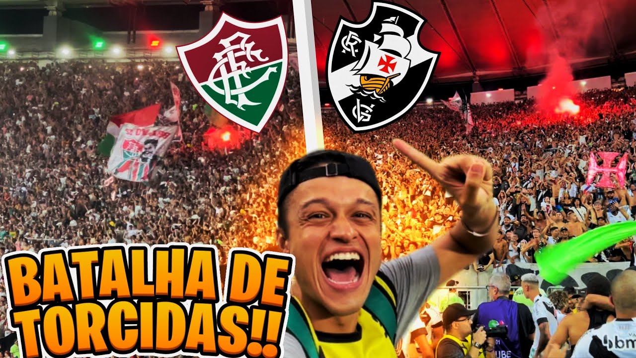 BATALHA DE TORCIDAS SURREAL NO MARACANÃ!! Fluminense x Vasco