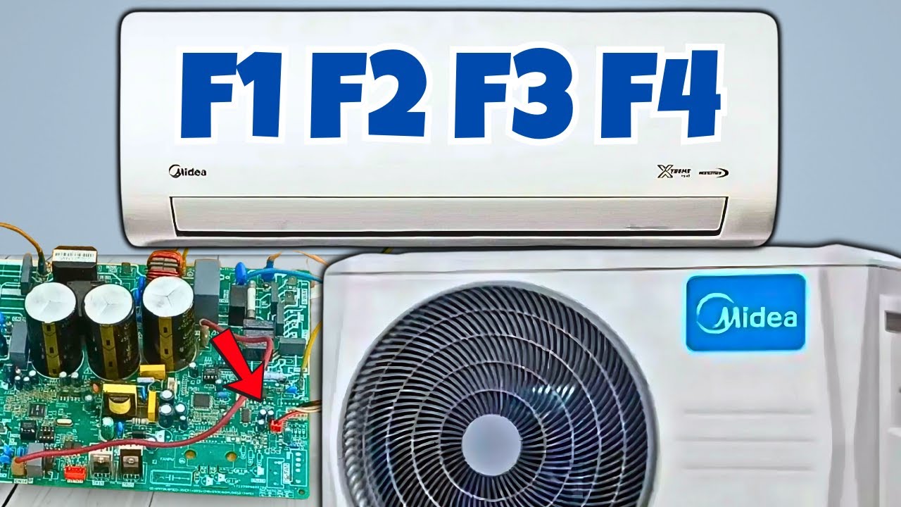 Как легко исправить ошибки F1, F2, F3 и F4 в кондиционере Midea!