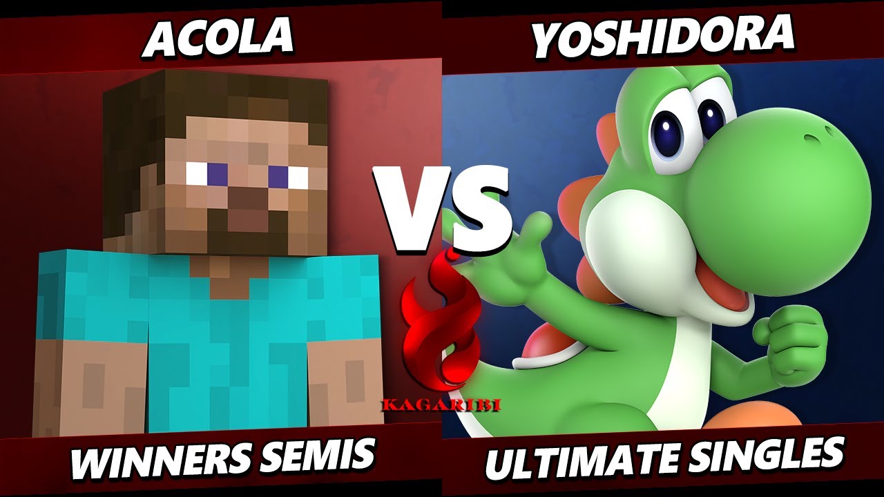Kagaribi 10 Top 8 - Acola (Steve) Vs. Yoshidora (Yoshi) Smash Ultimate - SSBU