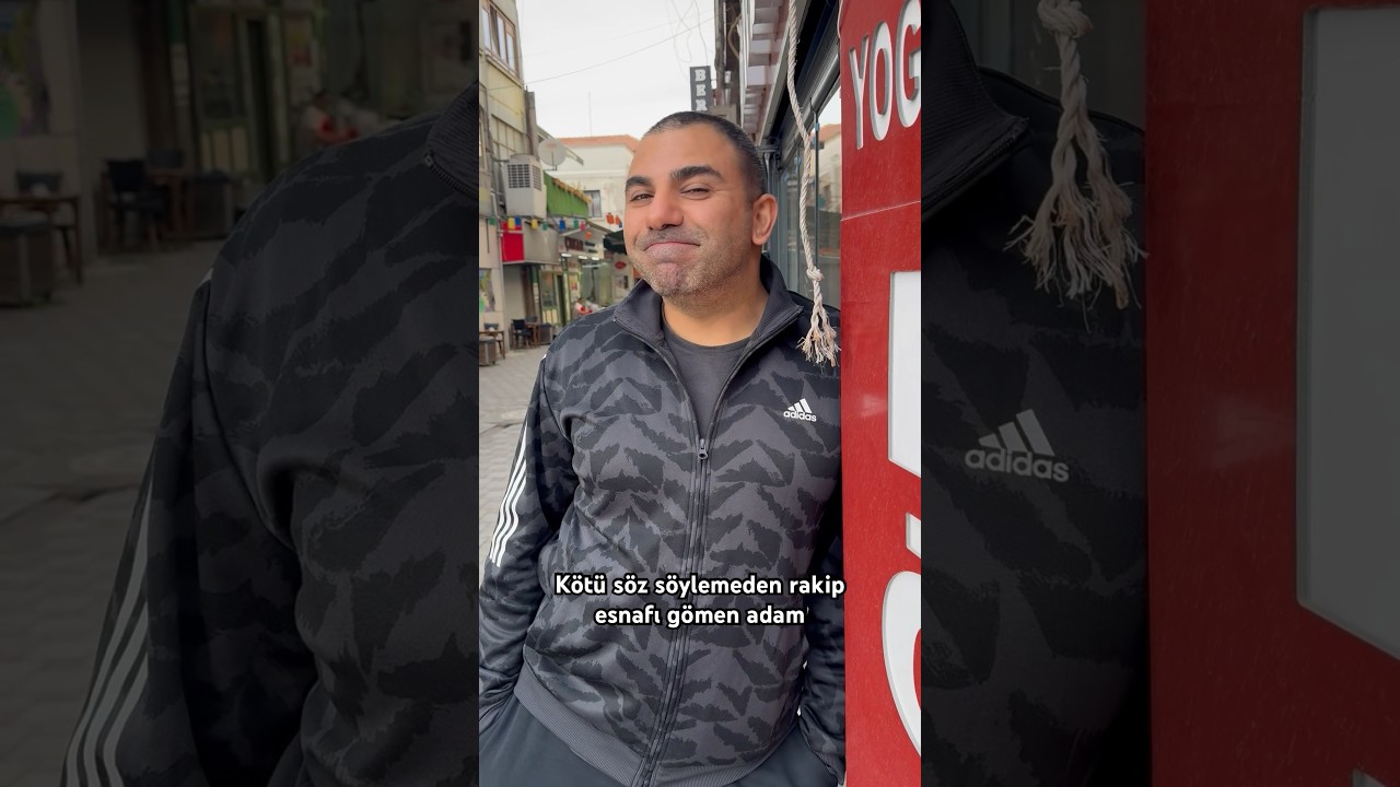 K&ouml;t&uuml; s&ouml;z s&ouml;ylemeden rakip esnafı g&ouml;men adam