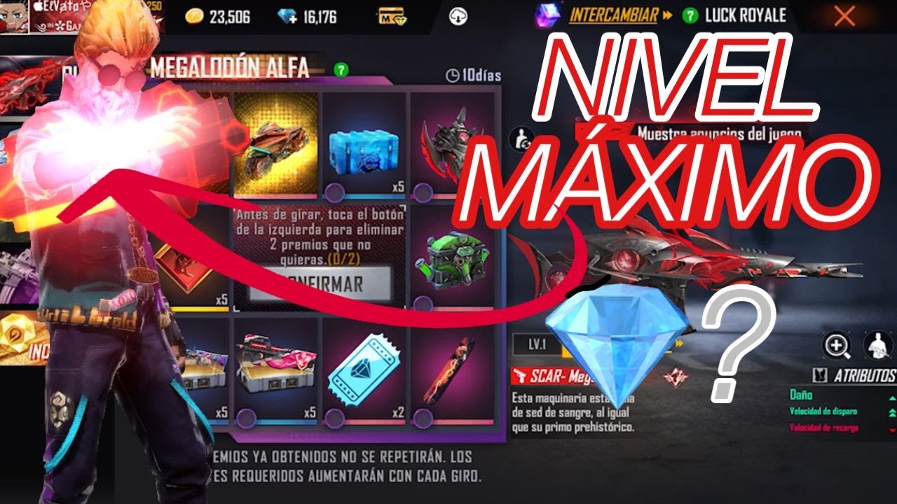 CONSIGUIENDO Y MEJORANDO AL MAXIMO LA NUEVA SCAR MEGALODON ALFA - FREE FIRE
