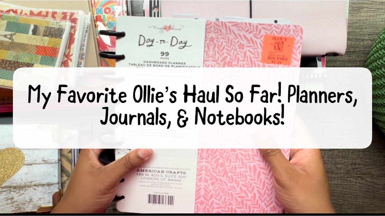 Ollie’s Bargain Outlet Planner Haul! My Favorite Ollie’s Haul So Far! 