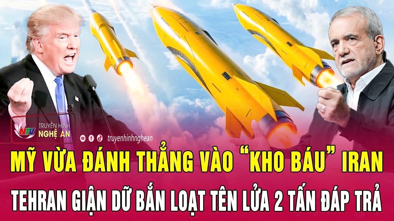 Thời sự 14/3: Mỹ vừa đánh thẳng vào “kho báu” Iran, Tehran giận dữ bắn loạt tên lửa 2 tấn đáp trả