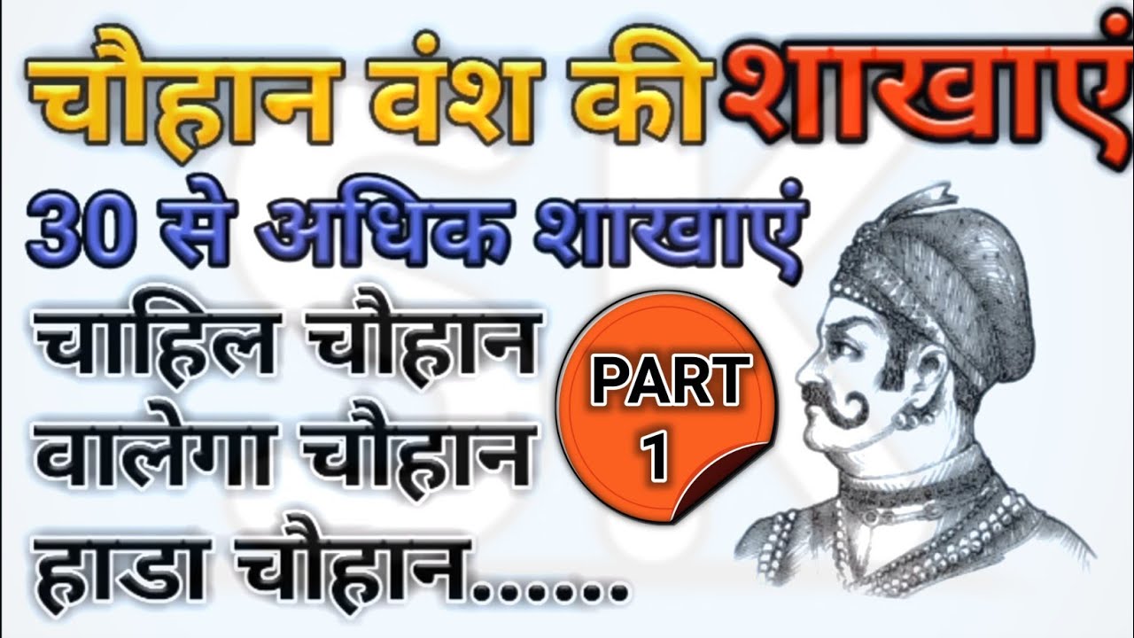 Chauhan vansh ki shakha Part 1 | चौहान वंश कि शाखाएं भाग 1| history of chauhan vansh