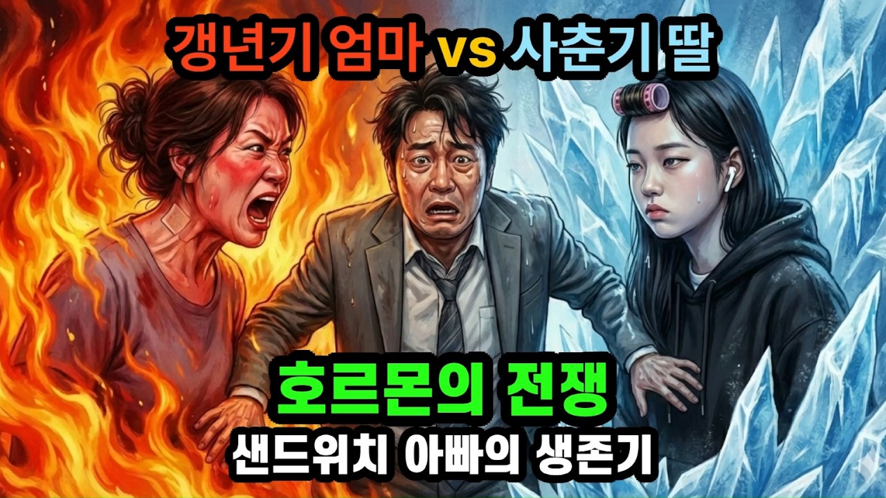 이 집구석이 조용할 날이 없는 이유 (ft. 갱년기 🔥vs 사춘기❄️) ㅋㅋㅋ
