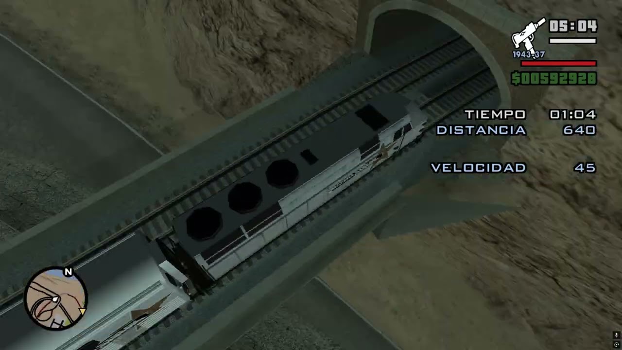 Gta San Andreas-The Challenge Mod Misiones Secundarias Tren de Carga #1