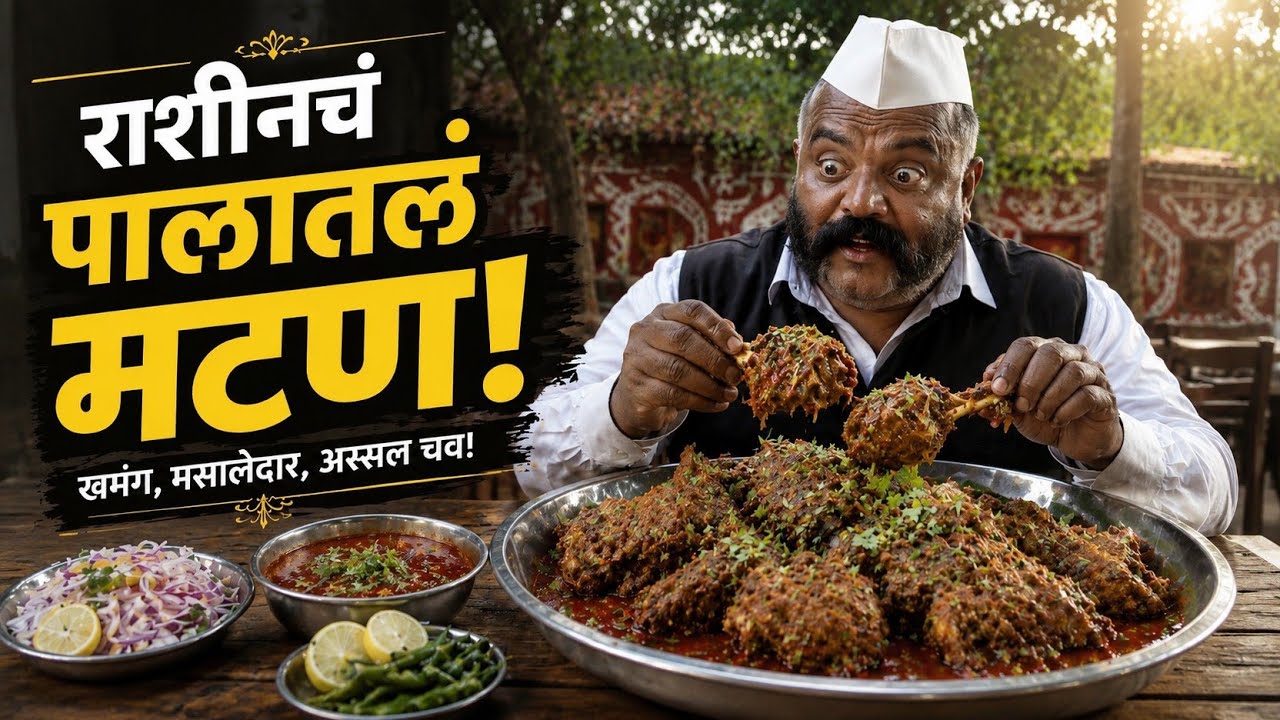 राशीनचं प्रसिद्ध पालातलं मटन | Rashin Special Mutton | Marathi Food Vlog | भाग 11