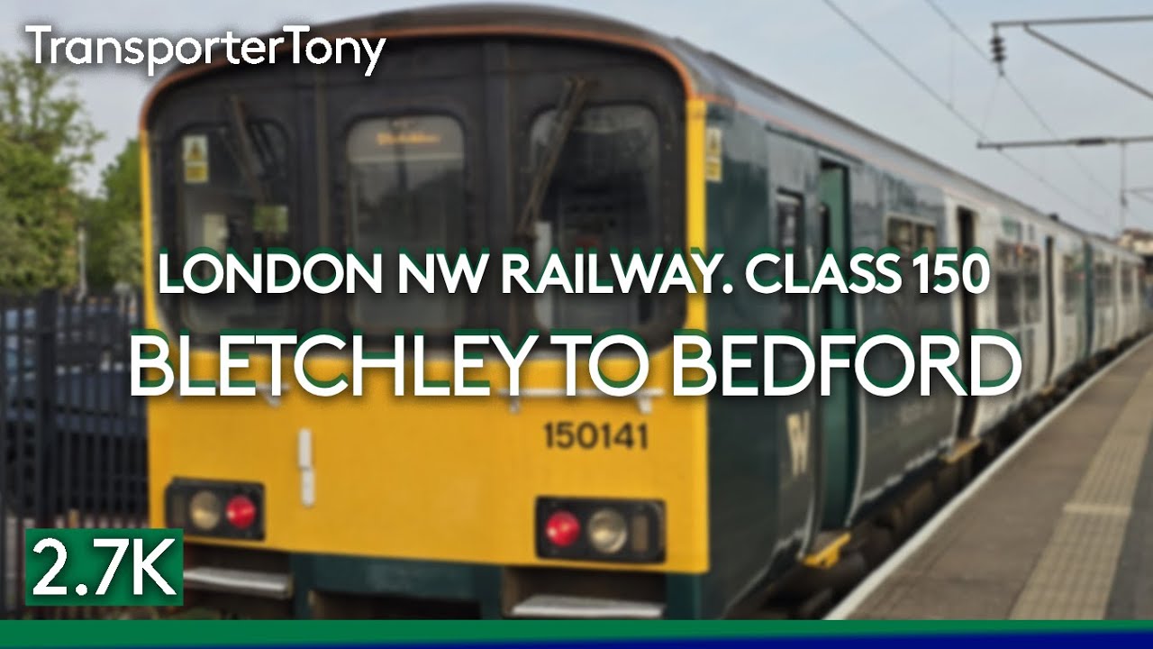 London NW Railway Class 150 Bletchley to Bedford