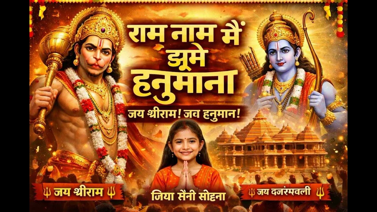 राम नाम में झूमे हनुमाना | Ram Hanuman Bhajan | जिया सैनी सोहना भजन | Jai Shri Ram Bhakti Song 2026