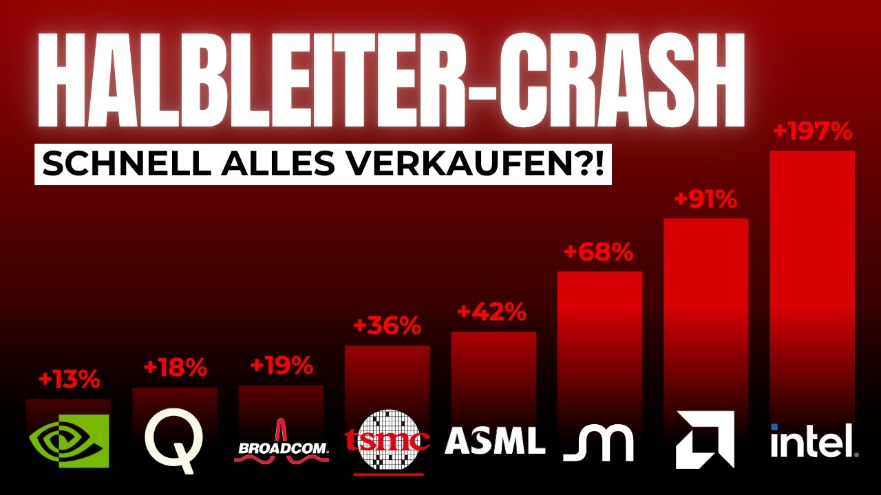 Halbleiter Aktien-Crash! Diese 3 Aktien sind &uuml;berbewertet!