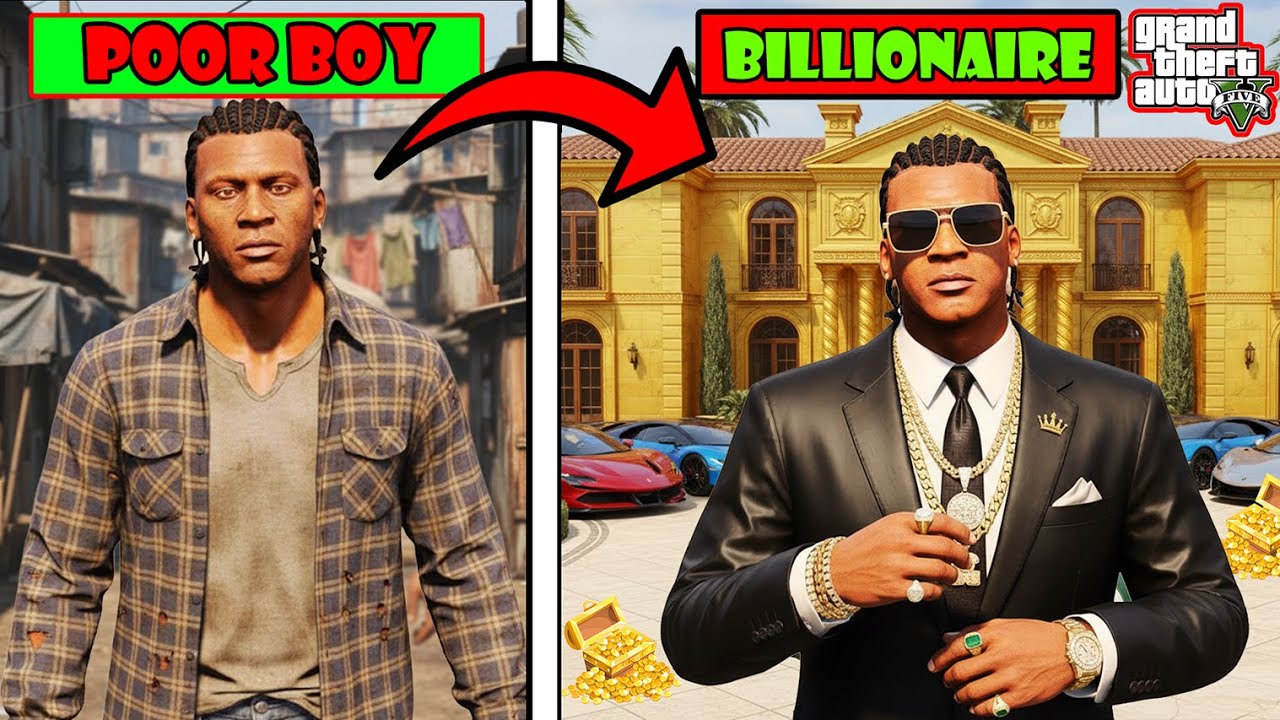 GTA 5 : Franklin steal Lamborghini to Become The Richest Person
