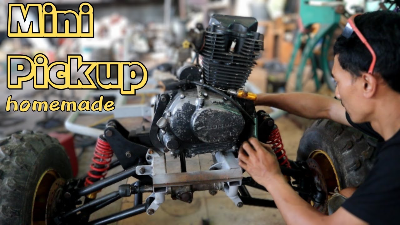 MEREKA MELAKUKAN TRANFORMASI DARI MESIN 160CC MENJADI MINI PICKUP