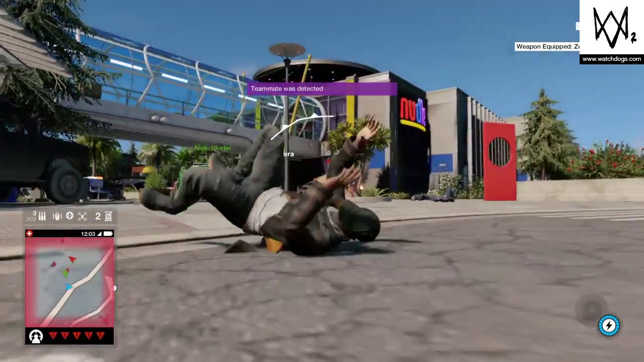 WATCH_DOGS 2: Strange melee glitch.