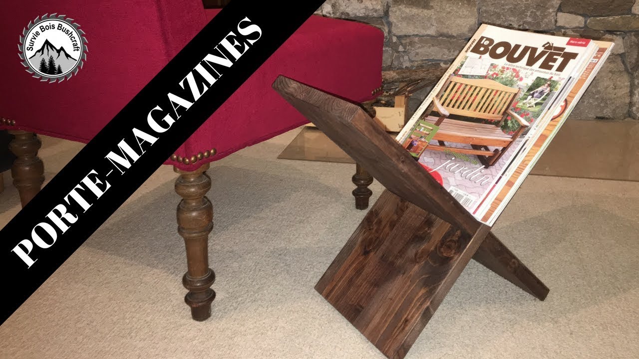 Fabrication d'un porte-magazines: Projet en bois facile SANS outils électriques!