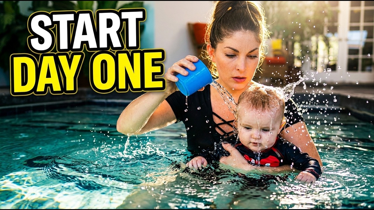How to Teach Your Baby to Swim at Home - FREE COURSE - Baby hold breath underwater