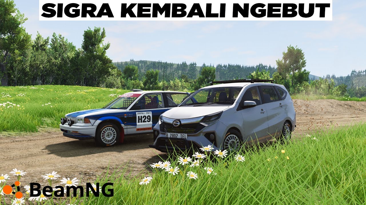 Mobil Sigra-ku Sudah Siap Balap di Aspal & Pasir 😋😋 BeamNG Drive Gameplay Indonesia