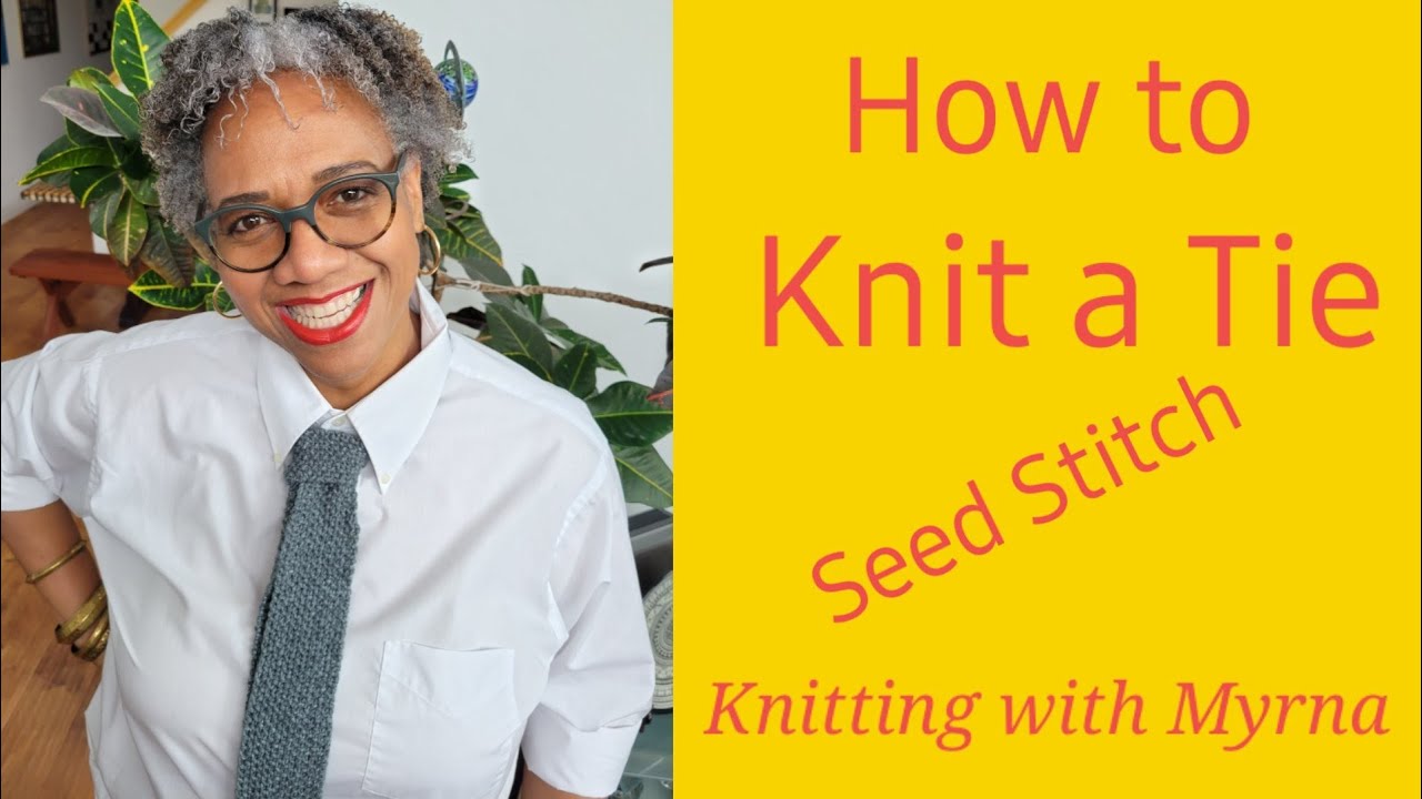 Easy, Step by Step! How to Knit a Tie! For Father's Day!