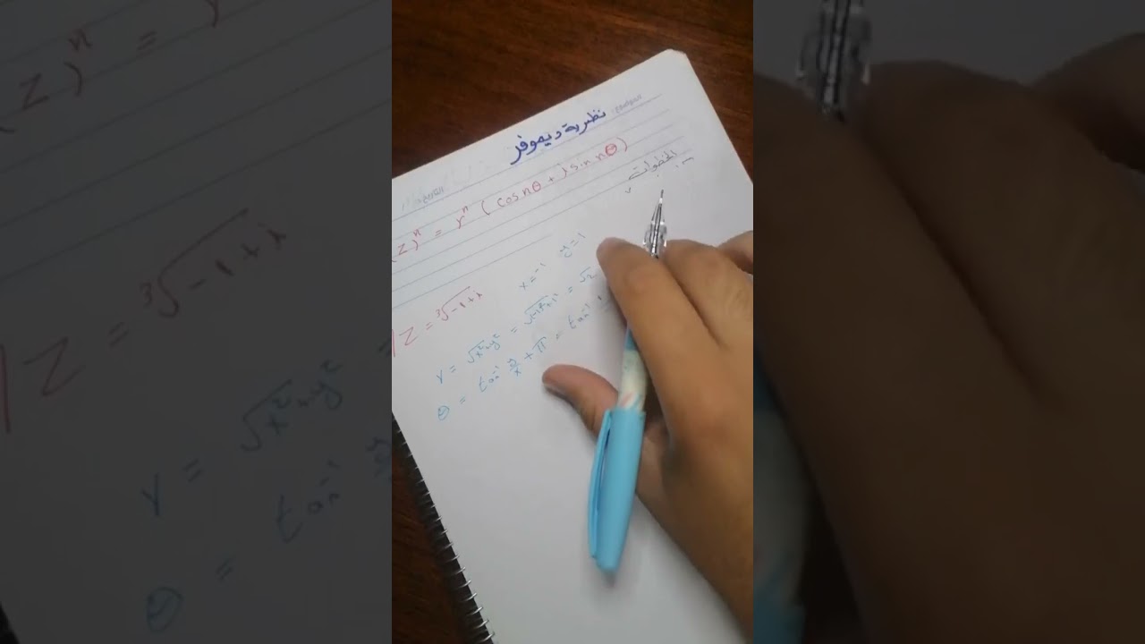 تحليل عقدي - الاحداثيات القطبية والجذور و صيغة اويلر