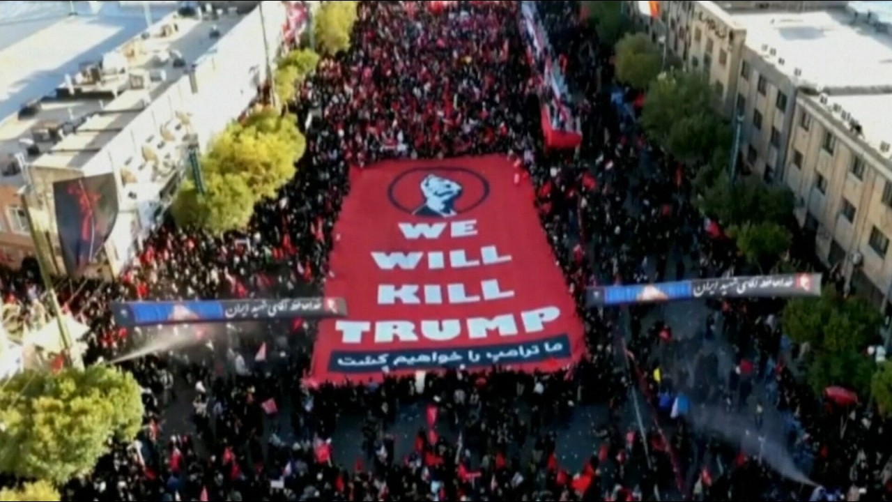 'We will kill Trump': Chilling assassination threat displayed at Khamenei funeral
