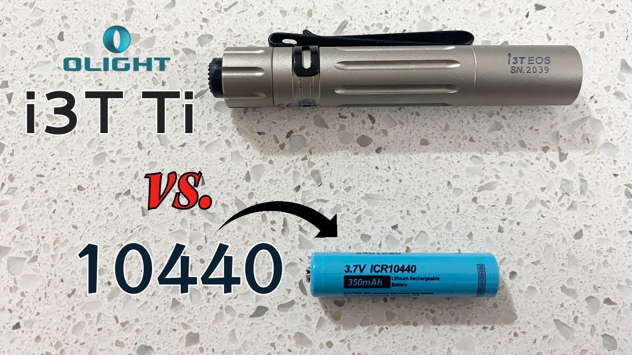 Titanium Olight i3T vs. 10440 - Will it survive? Thrive??