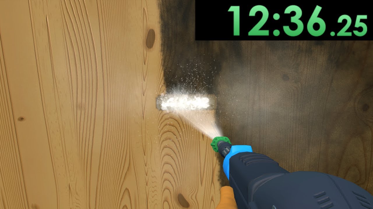 I speedrun completing satisfying jobs in PowerWash Simulator