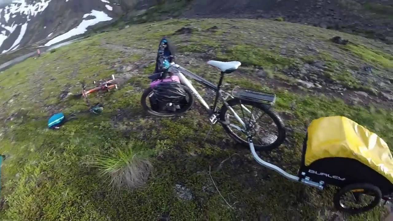 Burley Nomad and bike camping