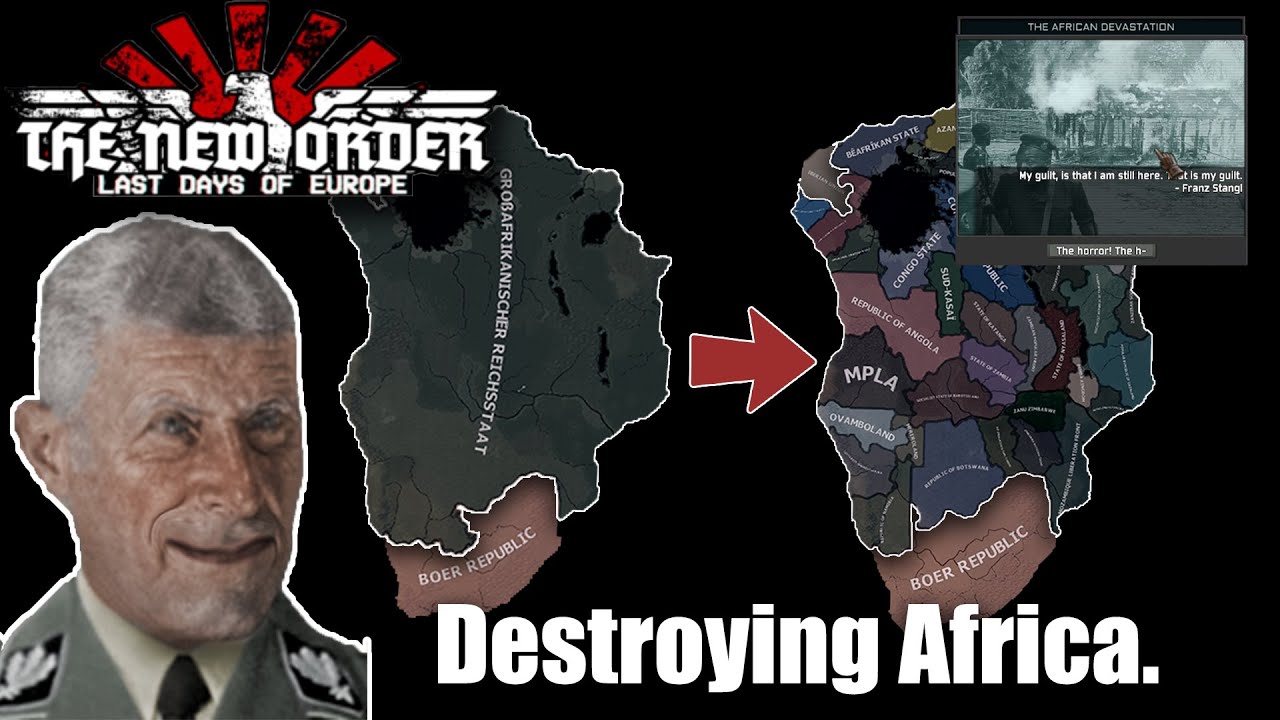 Destroying Africa With Hans Hüttig's Haircut! | HOI4: The New Order Großafrikanischer Reichsstaat