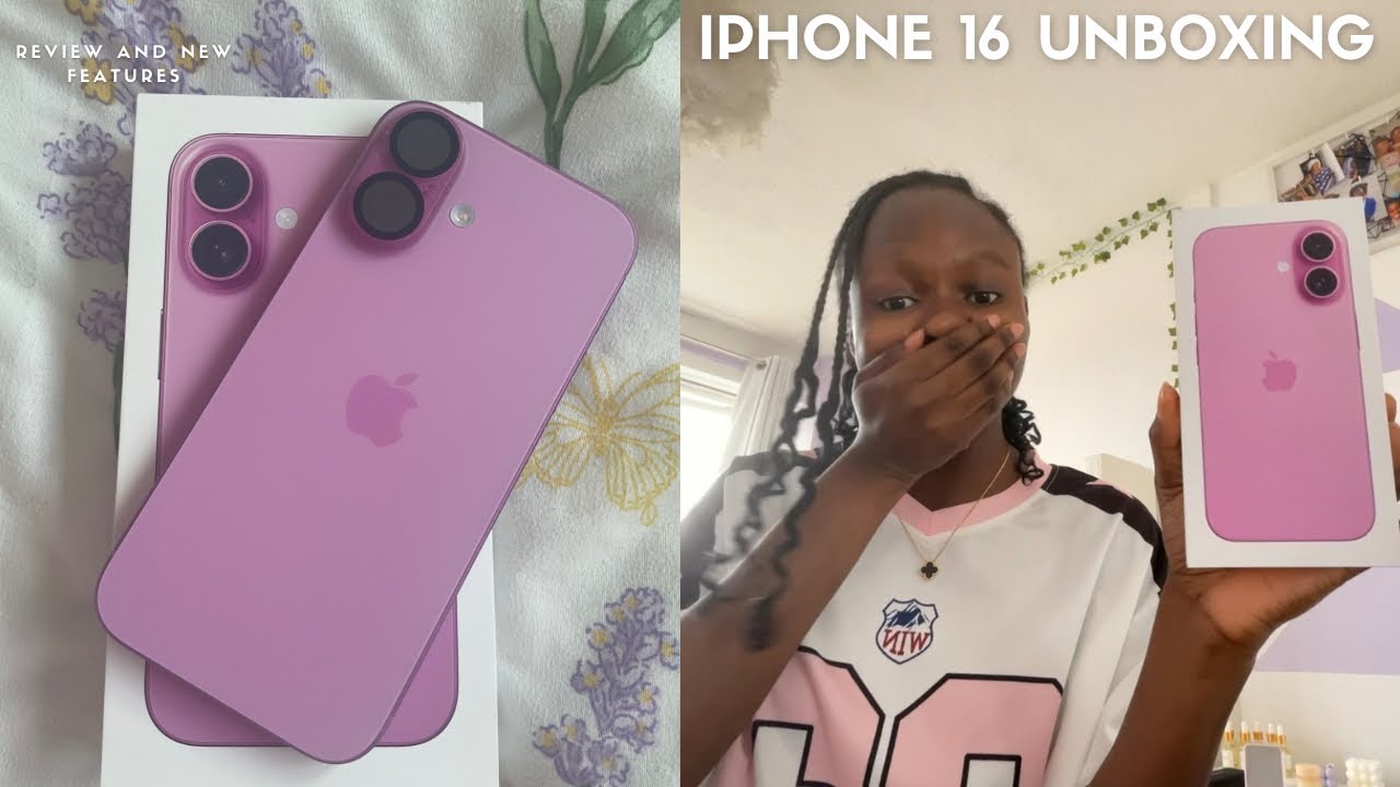 Pink IPhone 16 Unboxing 💕
