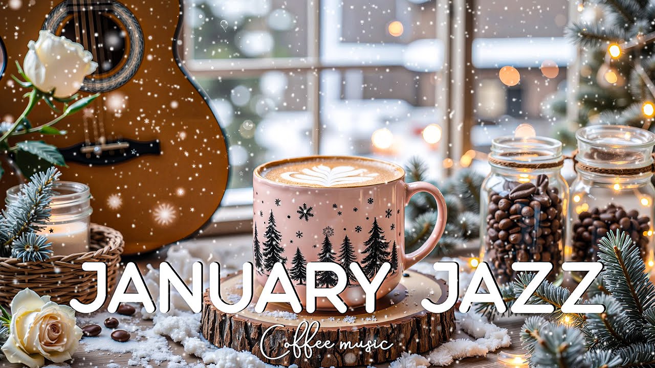 Winter Coffee Jazz ❄️ Smooth Piano Vibes | Soft Background Music for Peaceful Café Time