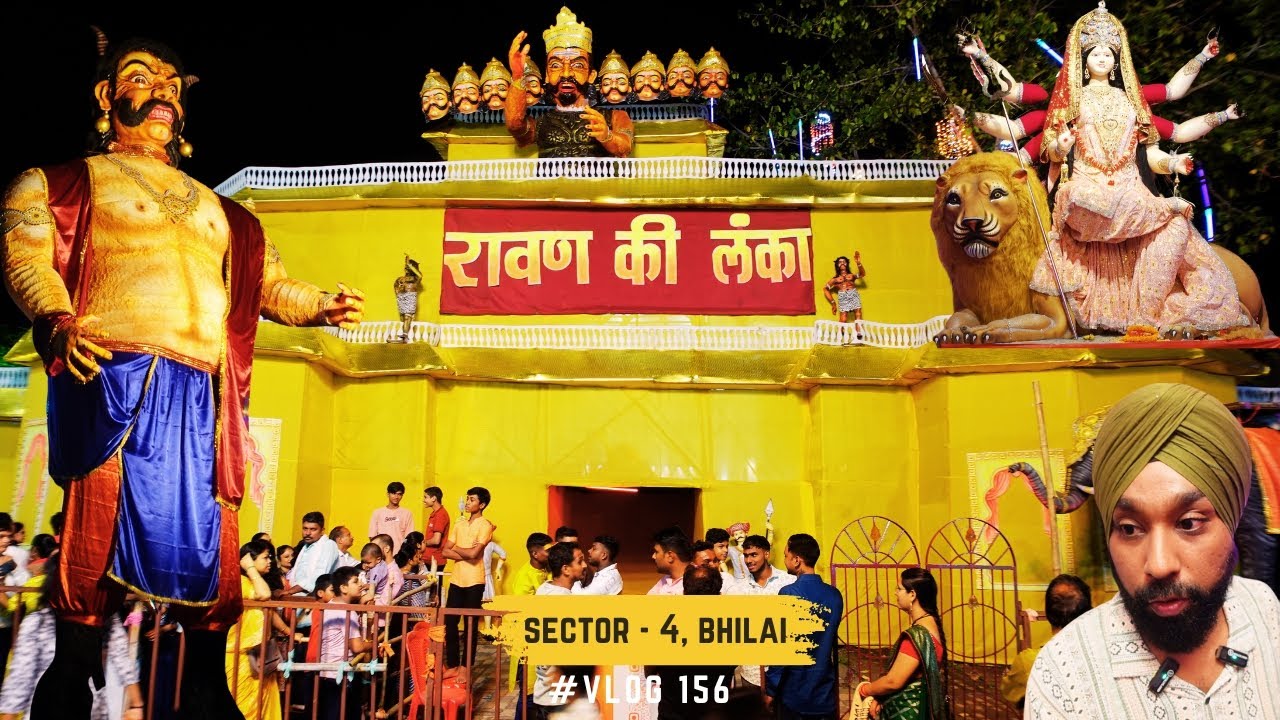 Ravan Ki Lanka - Navratri Garba 2025 - Sector 4 , Bhilai #explorergabru #explorergabruvlog #vlog 156
