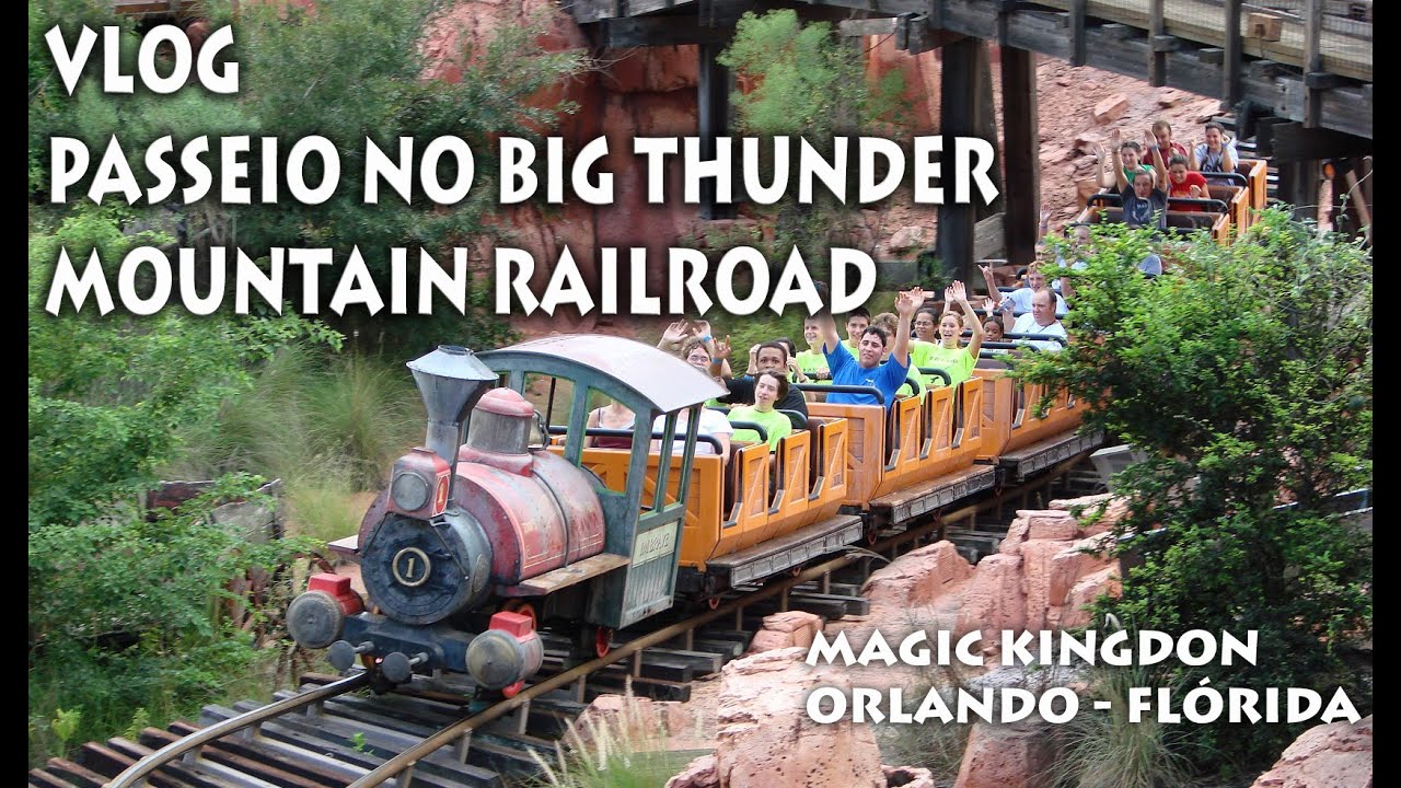 VLOG - Andando na Big Thunder Mountain Railroad no Magic Kingdon (60 fps) / Disney