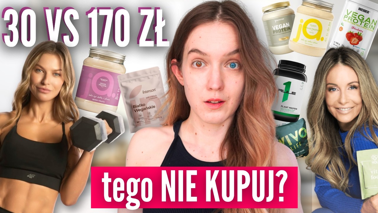 wielki test ODŻYWEK BIAŁKOWYCH *BEZ sukralozy, BEZ soi, wegańskie* - dietetyczka ocenia