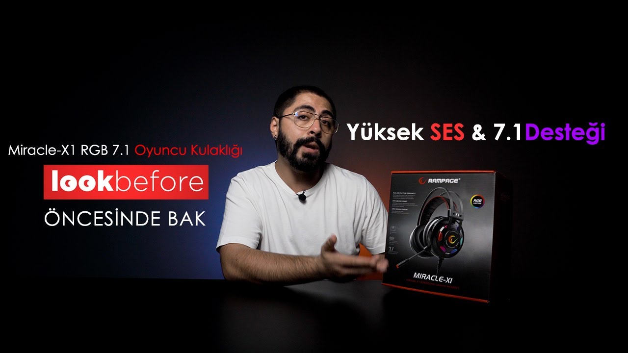 Fiyatın karşılığını hak eden ürün! Rampage Miracle-X1 RGB 7.1 Surround Oyuncu Kulaklığı